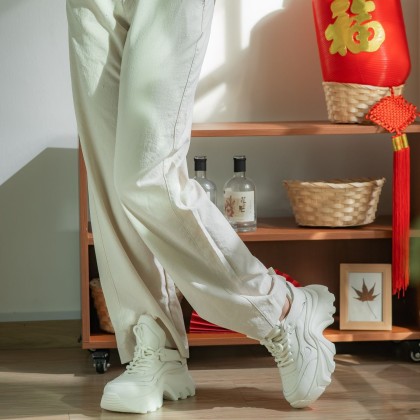 Viscous Leather Sneakers 厚底真皮老爹款 (Pre-Order)