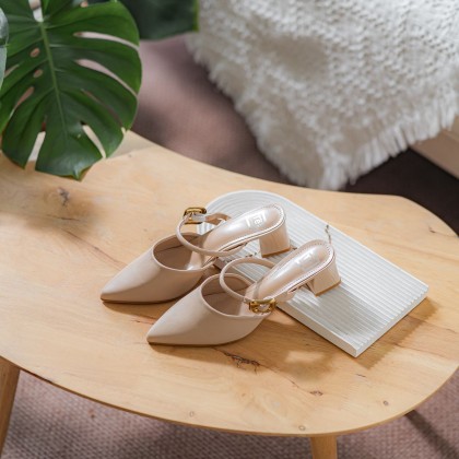 半拖扣子拖 Buckle Slip On Mules