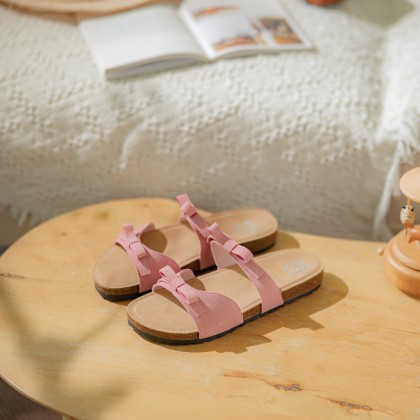 Bow Suede Charm Sandals 蝴蝶磨砂拖