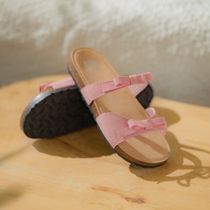 Bow Suede Charm Sandals 蝴蝶磨砂拖