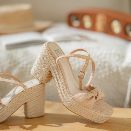 Denim Hemp Rope High Heel Sandals 麻绳牛仔凉鞋款