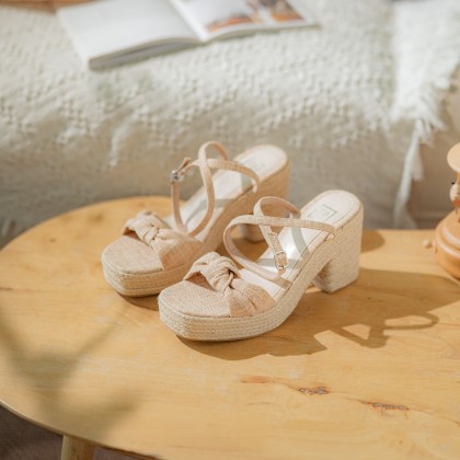 Denim Hemp Rope High Heel Sandals 麻绳牛仔凉鞋款