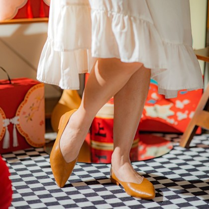 Refined Monochrome Block Heels 单色上班款 