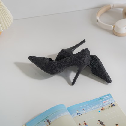 French Lace Stiletto Heels 法式蕾丝细跟款