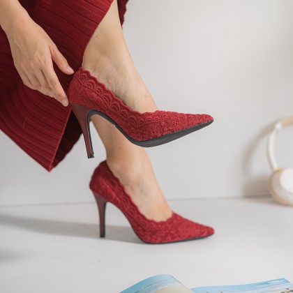 French Lace Stiletto Heels 法式蕾丝细跟款