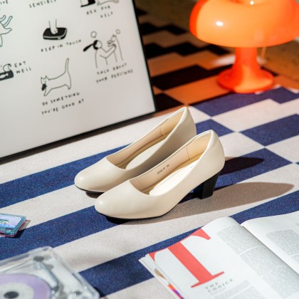Monochrome Wide Leg High Heels 单色宽版款
