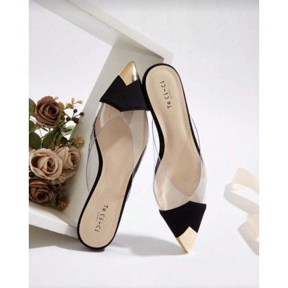 Niello Slip On Mules 黑金半拖款 (Pre-order) Niello Slip On Mules 黑金半拖款 (Pre-order)