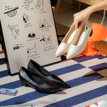 Butterfly Wide Block Heels 蝴蝶宽版款