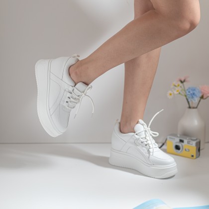 Sleek Hide Sneaker 升级真皮版加高款 
