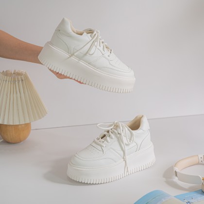Leather Platform Sneakers 牛皮加高款 (Pre-order) Leather Platform Sneakers 牛皮加高款 (Pre-order)