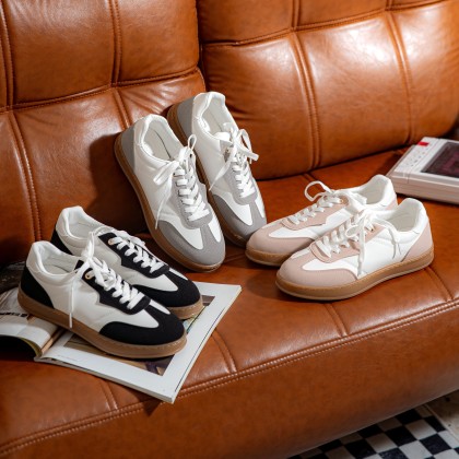 Color-Block Flats Sneakers 拼色平底款