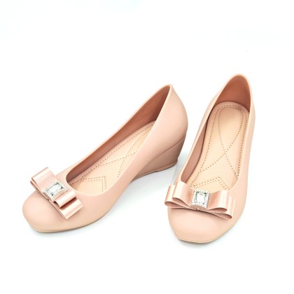 Rhinestone Bow Jelly Shoes 蝴蝶钻防水款