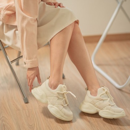 Ethereal Leather Chunky Sneakers 真皮老爹款